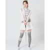 Women's Golf Socks Over Knee Socks Knee High Black Gray