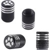 POTAMERO Auto Metal Tire Valve Stem Caps, 4pcs Universal Dog