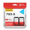 2-Pack SL-793-5 Ink Cartridge Replacement for Pitney Bowes 793-5 Red