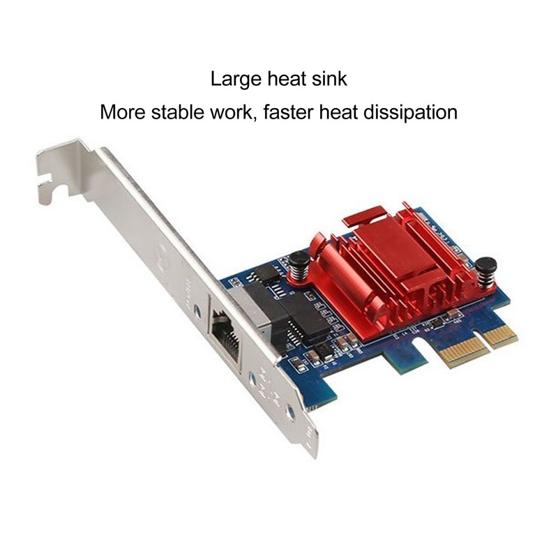 PCIE Ethernet Adapter Card 1000Mbps Stable Transmission Gigabit Network Card