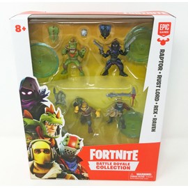 Epic Games Fortnite Battle Royale Collection Raptor, Rust Lord, Rex & Raven Action Figures
