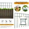 Adavin No Dig Animal Barrier Green Garden Fence, 10 Pack