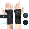 MILAIUN Wrist Support with Metal Splint Stabiliser Adjustable Day Night