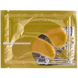 Theshiry Theshiry 10 Pairs Collagen Crystal Eye Mask and 10 Pcs Collagen Crystal Lip Mask, Anti Aging Eye and Lip Mask, Collagen Crystal Mask Set (Gold)