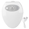 Hilitand Toilet Light, Motion Sensor Dual LED Ceramic Texture Toilet