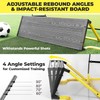 2 in 1 Soccer Rebounder Net & Board, Dual-Sided Rebounder