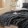 YeyeCyrilze Bubble Blanket Faux Fur Blanket Cuddly Blanket Fluffy Fluffy