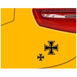 Samunshi® 10 x Iron Cross Sticker Set