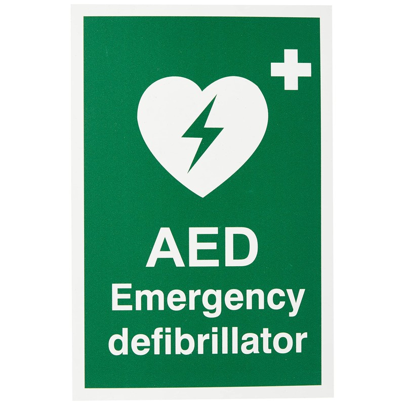 Seco AED Emergency Defibrillator Sign, 200mm x 300mm - 1mm
