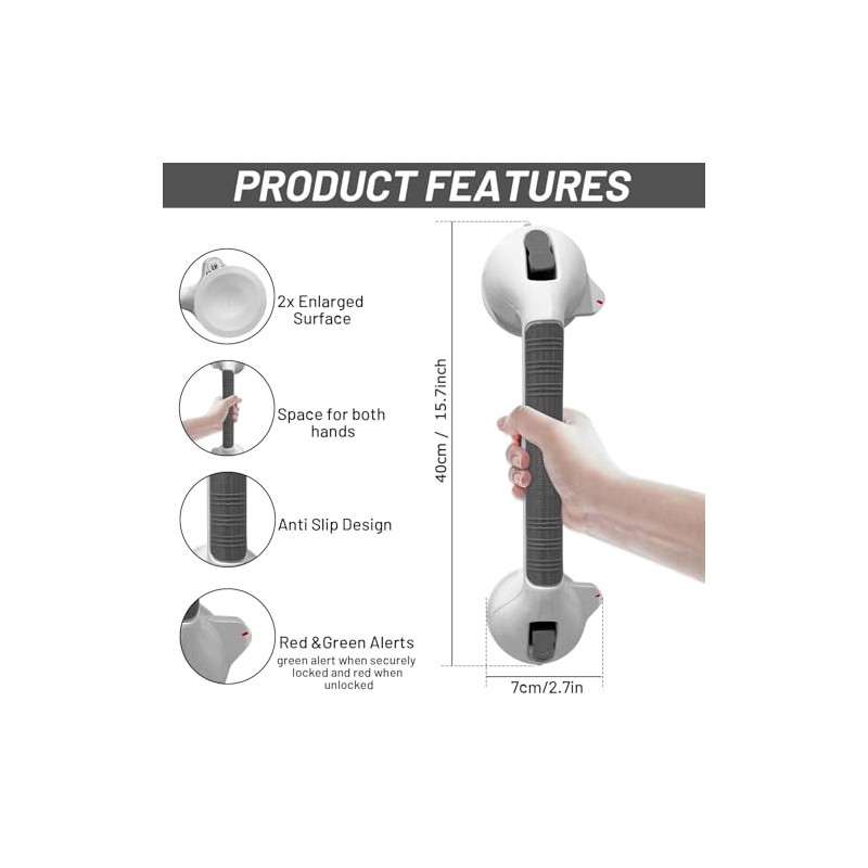 Joey&Viggy Suction Hand Rail 40 CM | MAX Hold 110