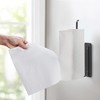 EASTTOWEST Magnetic Paper Towel Holder,Black Towel Bar Rack for Refrigerator