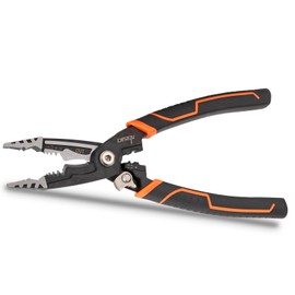 DISEN Linemans Pliers 7-in-1, 8" Electrical Pliers with Side Cutter and Wire Stripper, Multifunctional Combination Pliers with Stripping, Wire Cutting, Twisting, Crimping and Winding Functions