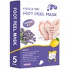 FUNNIR Foot Peeling Mask (5 Pack) Exfoliant for Peeling Off