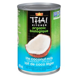 Thai Kitchen Organic Unsweetened Lite Coconut Milk, 13.66 fl oz (Pack of 12)