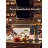 TOMEEM Electric Salt and Pepper Grinder Set with LED Lights