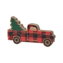 Collins Painting Christmas Truck Wood Cutout - Holiday Decorations - Vintage Christmas Decoratons - Holiday Wooden Cutouts