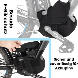 Besudo Ebike Mid Motor Protective Case Made of Neoprene - Protective Cover for E-bike Mid Motor - E Bike Motor Cover Contact Protection Cover - Bicycle Carrier Transport Protection - E Bike