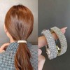 Danshinbow 2 x Women Half Round Rhinestone Ponytail Hair Clip