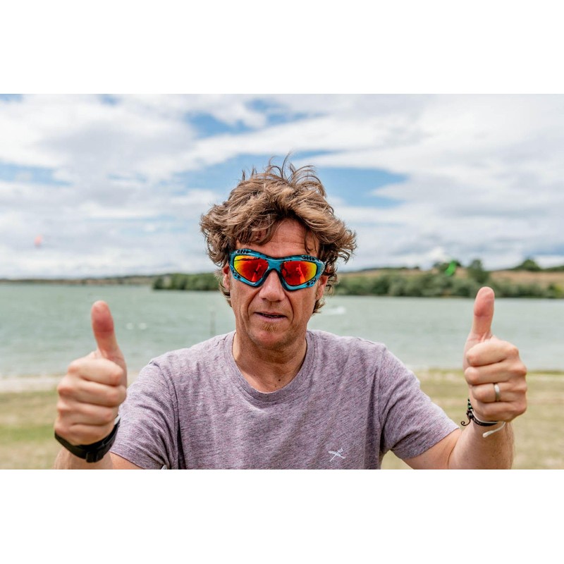 [オーシャン] フローティング サングラス [ AUSTRALIA ] ゴーグルシェイプ UVカット 衝撃防止コートレンズ リサイクル素材