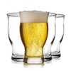 Libbey Craft Brews Nucleated Pint Beer Glasses, Dishwasher Safe Pint