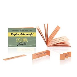 Papier d’Arménie Papier D'Armenie Triple Incense Sticks Paper Incense France Direct Import Set of 2 [Parallel Import]'