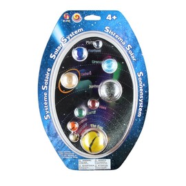 Play Visions Solar System Mega Marbles Set - 10 Marbles & Rings To Make A Model Of The Solar System