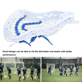 Lacrosse Head Mesh Strung, Wear Proof Nylon Lacrosse Stick Heads for Training Competition, Strung Lacrosse Head Mesh. Lacrosse Head Strung Nylon (Teenager)