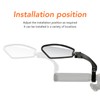 Bike Rearview Mirror Left Wide Range Foldable Handlebar Bike Mirror
