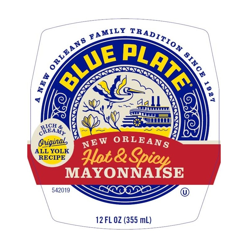 Blue Plate Hot & Spicy Mayonnaise, Rich and Creamy Mayo