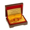 Luxurious 24K Gold Plated Playing Cards Case and Certificate with