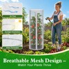 2 Pcs 57"X15.7" Round Tomato Netting with Zipper, Insect Bird
