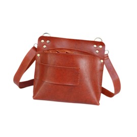 perfeclan Hairstylist Traveling Bag Stylist Tools Bag Salon Hair Essentials Scissor Pouch Scissors for Hairdressers, Brown