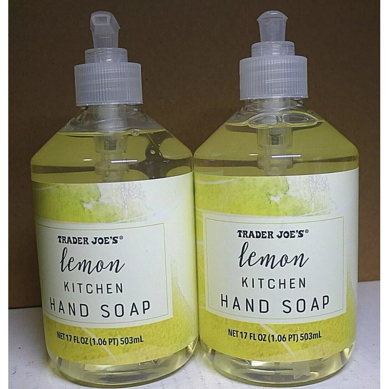 Trader Joes Lemon Kitchen Hand Soap 17 fl oz **2
