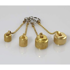 Unknown CPS AVCVAC - Brass Plugs for Vacuum Pump with Chain Kit; (1 Unit) 1/4 ', 1/2', 3/8 'SAE