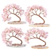 Nupuyai Rose Quartz Crystal Tree Feng Shui Gemstone Tree of