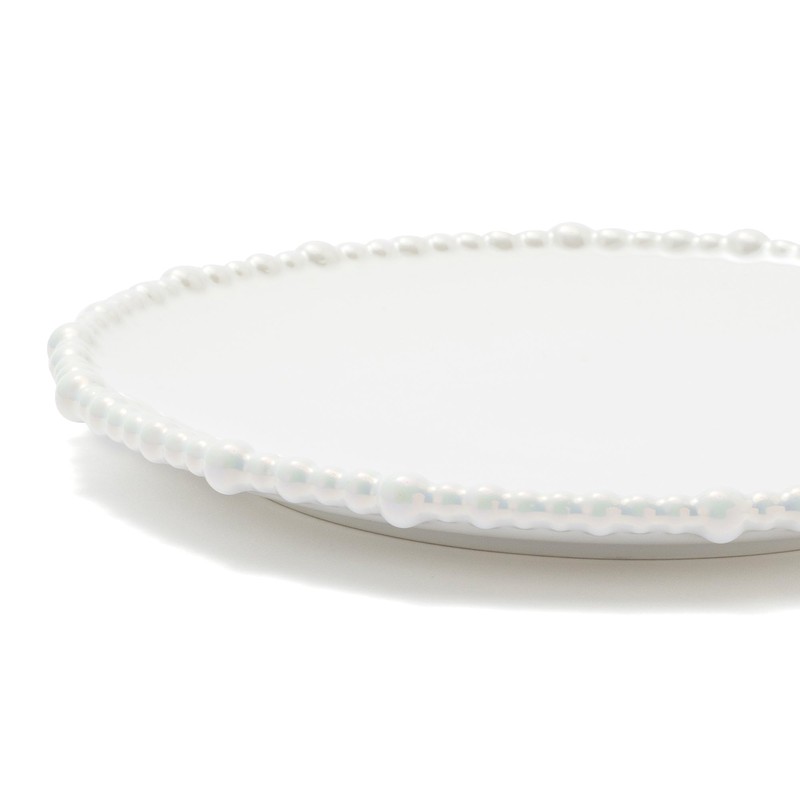 Francfranc Pearl Plate M White Dinnerware Dish Western Plate