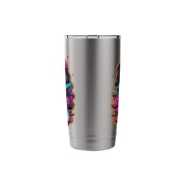 Sugar Skull Girl Día de los Muertos Calavera Latina Stainless Steel Insulated Tumbler