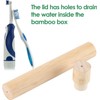 Estuche para cepillos de dientes de bambú ecológico portátil Estuche
