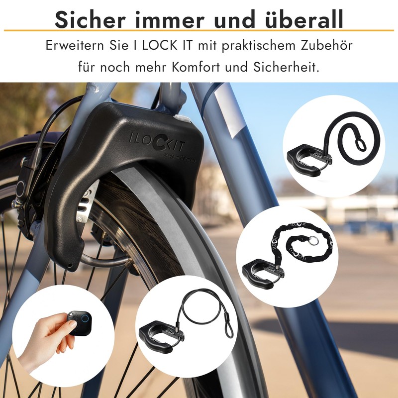 I LOCK IT + Bicycle Lock with Smartphone Control Spoke