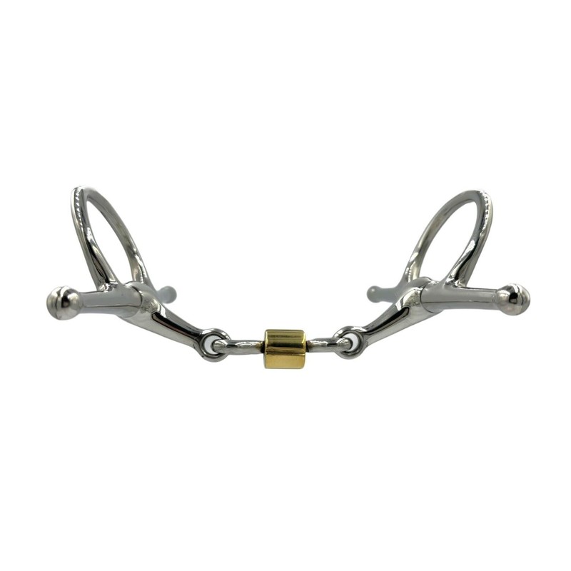 Equine Smile ES0076 Snaffle Bit Double Broken with Coated Copper