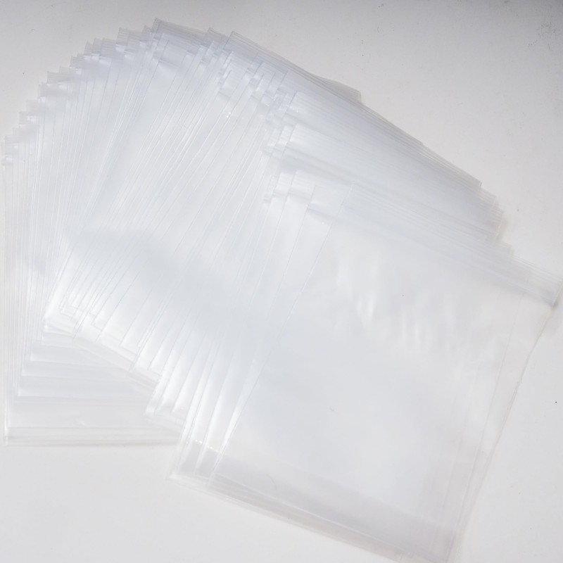 Asingeloo Clear Plastic Zip Storage Bags, 3"X 5" Transparent Small