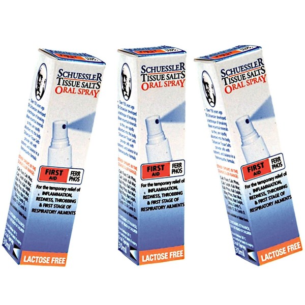 3 x 30ml MARTIN & PLEASANCE Tissue Salts Ferr Phos First Aid Spray