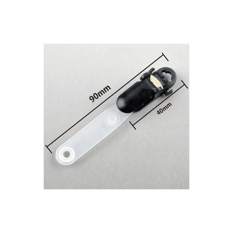 Good-L Band Clip, Detachable Type, Black, 10 Pieces