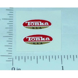 Tonka Pair Tiny Tonka 1970-73 Logo Stickers TK-039B