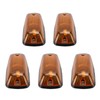 5Pcs Cab Marker Light Weatherproof Amber Teardrop Cab Top Running