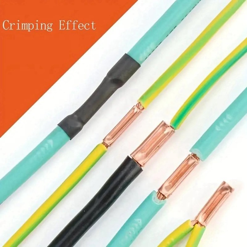 IMCCZONY 250pcs GT Copper Connecting Pipe Wire Joint Small Copper