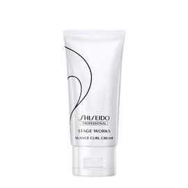 Stage Works Shiseido Professional Nude Curl Cream, 2.6 oz (75 g), Styling Agent, Curl Cream, Soft, Wavy, Short, Long,