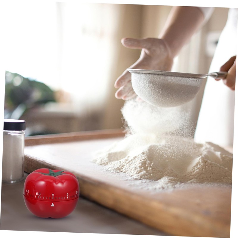 ULTECHNOVO 2pcs Cute Mechanical Kitchen Timer for Cooking Baking Strawberry