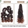 COOKOO 9 Pack Pre Stretched French Curls Braiding Hair 22