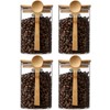 Deeriz Airtight Food Storage Containers with Bamboo Lids and Spoon